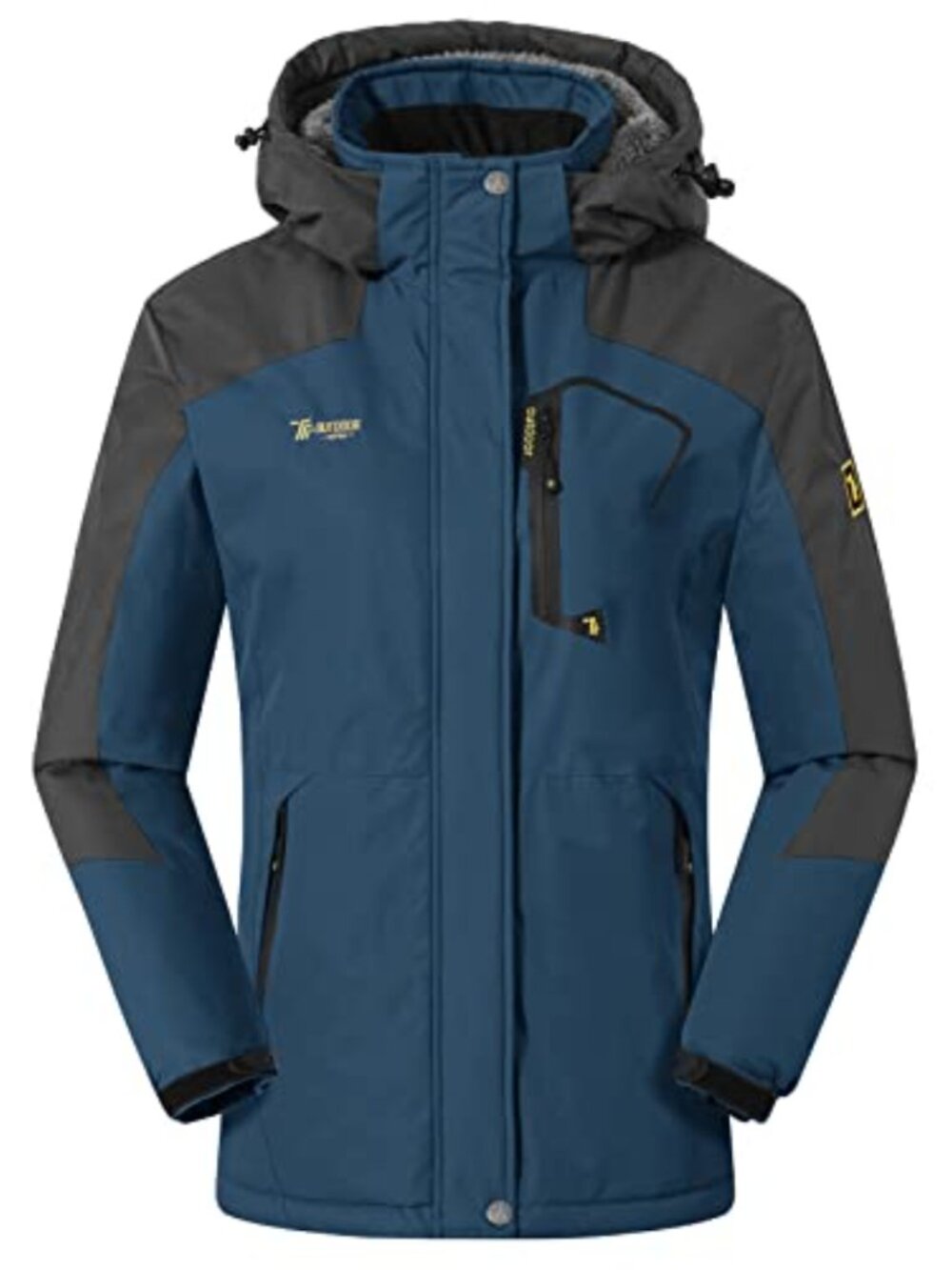 Women's Waterproof Ski Snow Jacket Fleece Lined Windproof Winter Coat Hood